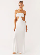 Kiss Me Cut Out Maxi - Ivory