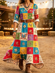 Women's Casual Legendary Singer Commemorative Print Dress