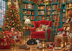 Christmas Library Jigsaw Puzzle 1000 Piece