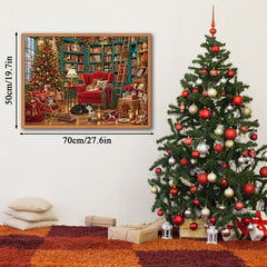 Christmas Library Jigsaw Puzzle 1000 Piece