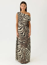 Mernas Maxi Dress - Zebra