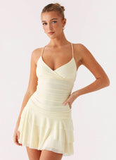 Emily Mini Dress - Yellow