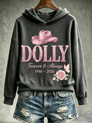 Women's Music-Themed Graphic Casual Sweatshirt