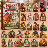 Rustic Horse Farmhouse Advent Calendar 2026 GFTOHNL3664
