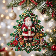 Santa Keepsake Christmas Mica Ornament