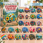 Custom Name Teardrop Trailer Advent Calendar 2026 QTCUZ GFTONPT1042