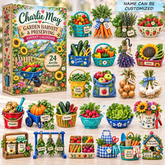 Custom Name Garden Harvest Advent Calendar 2026 QTCUZ GFTONPT930