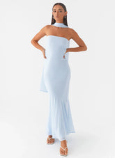Under The Pagoda Maxi Dress - Blue