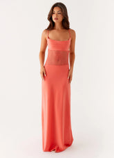 Shae Maxi Dress - Tangerine