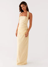 Rumour Has it Maxi Dress - Yellow