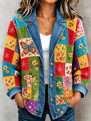 Women's Printed Casual Cardigan