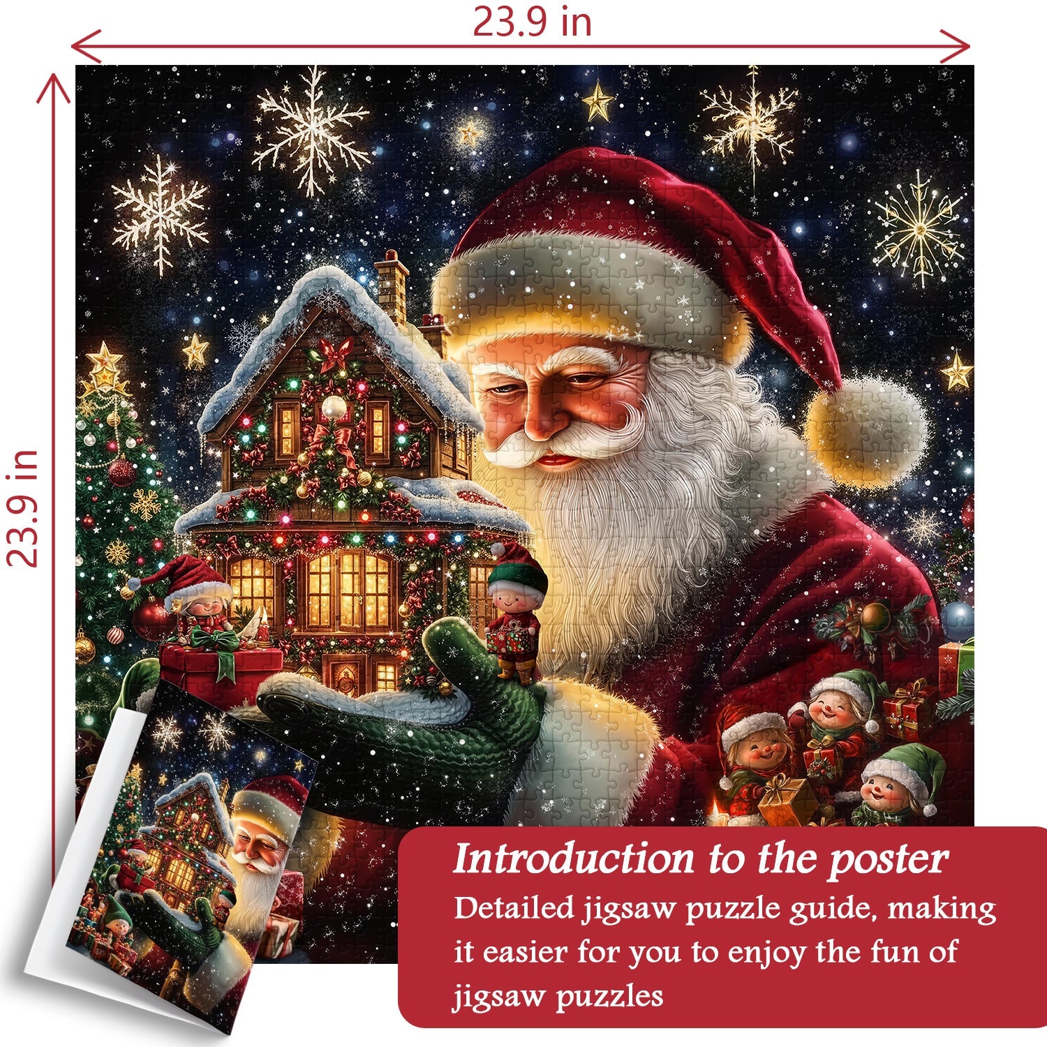 Santa's Magical Workshop Jigsaw Puzzle 1000 Pieces