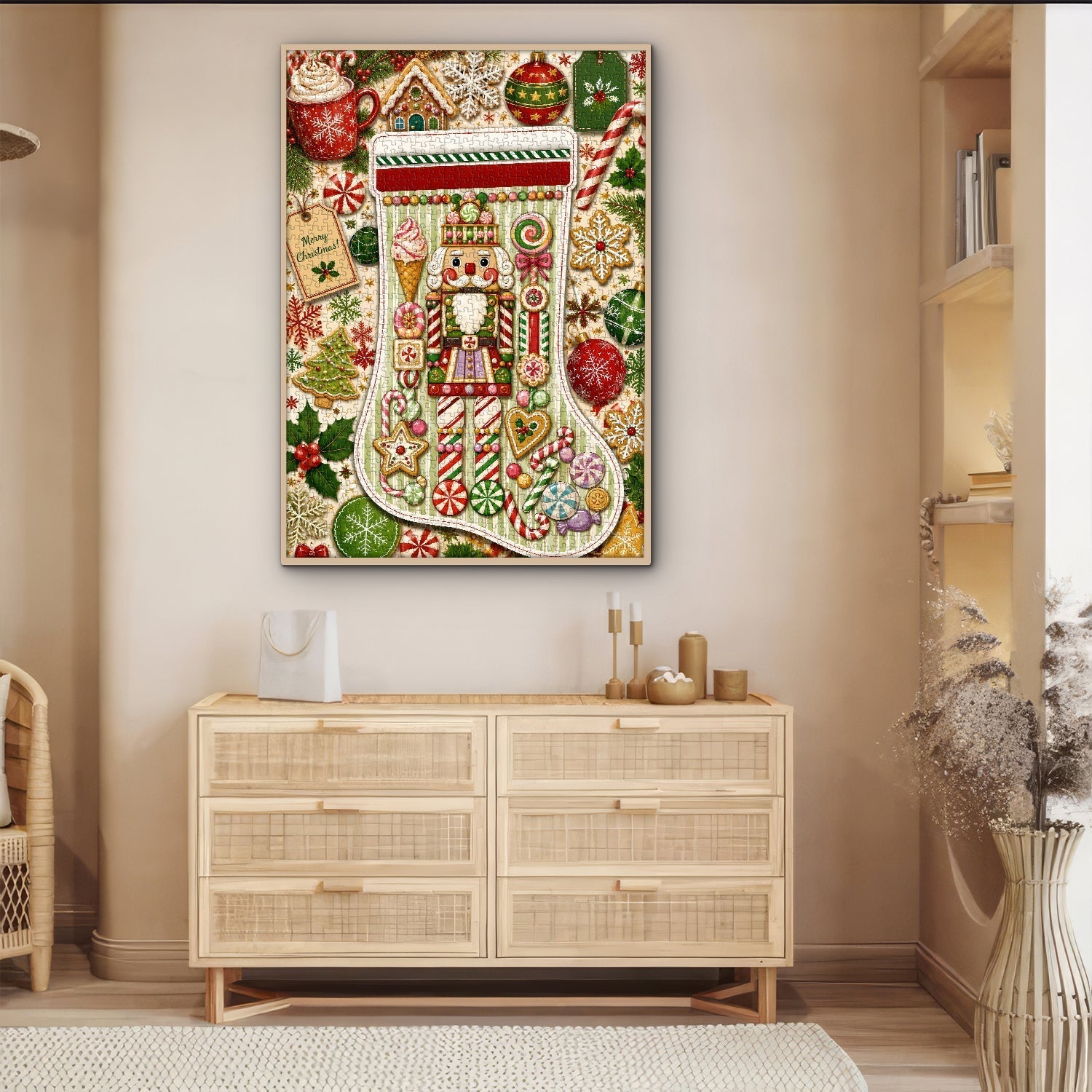 Christmas Stocking Treasures Jigsaw Puzzle 1000 Pieces