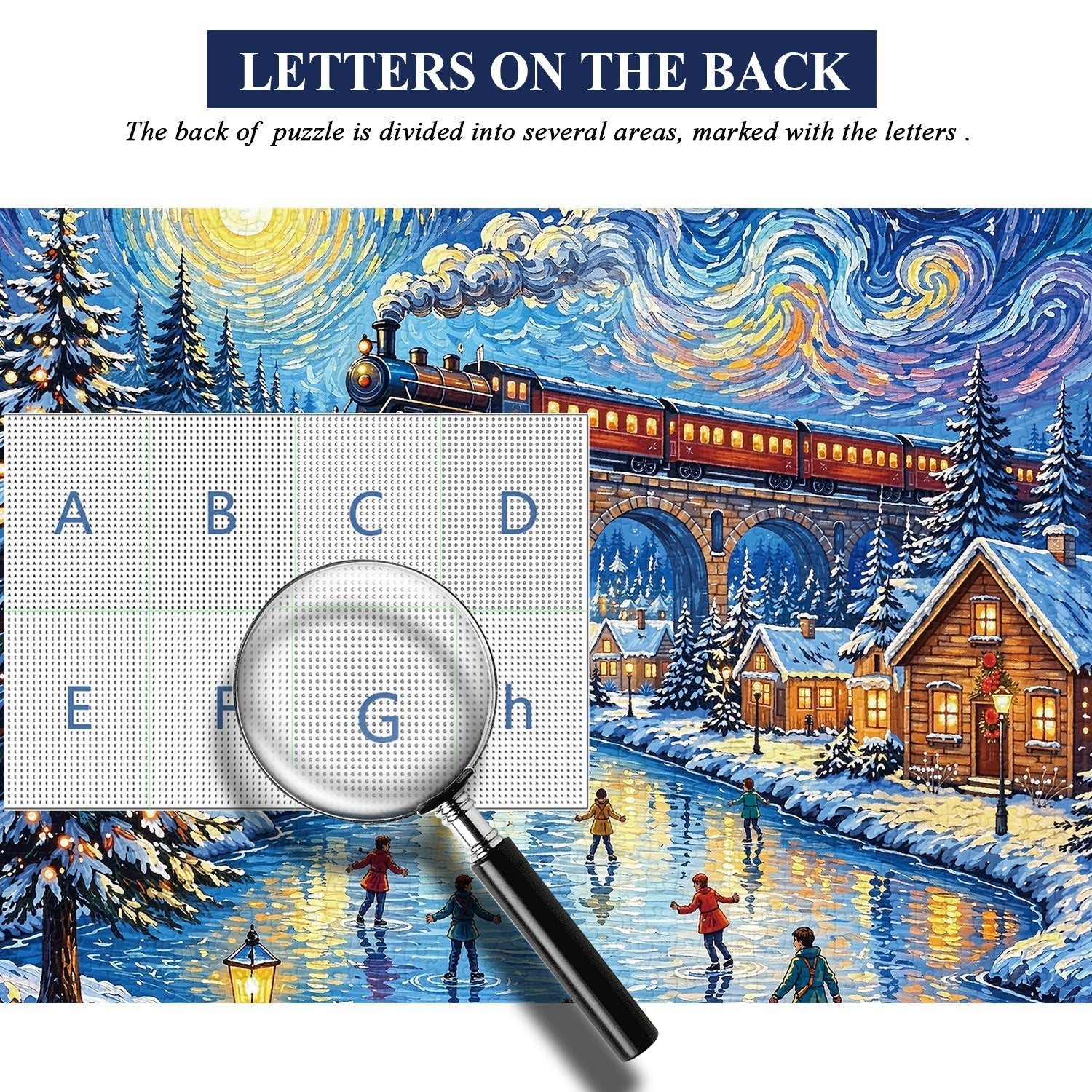 Winter Train Jigsaw Puzzle 1000 Piece