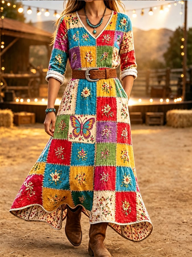 Women's Casual Legendary Singer Commemorative Print Dress