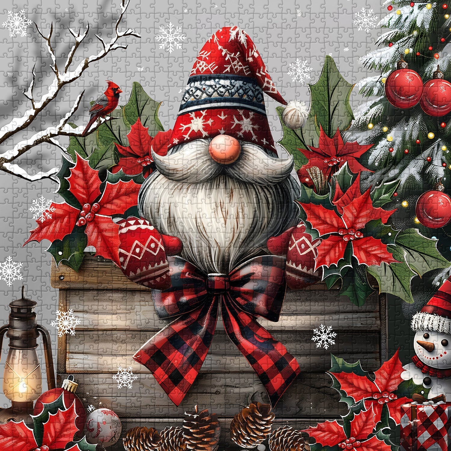 Christmas Gnome Jigsaw Puzzles 1000 Pieces