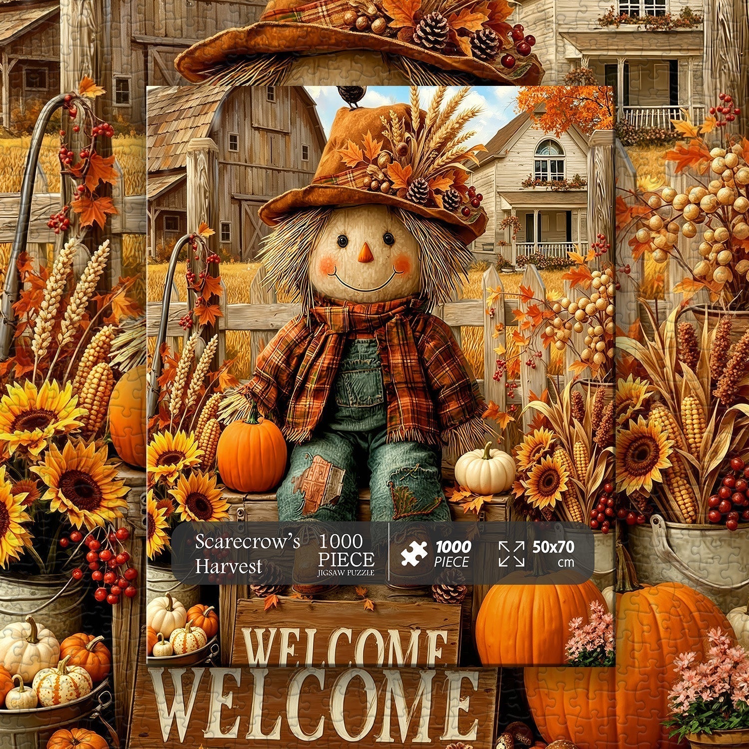 Scarecrow’s Harvest Jigsaw Puzzle 1000 Pieces