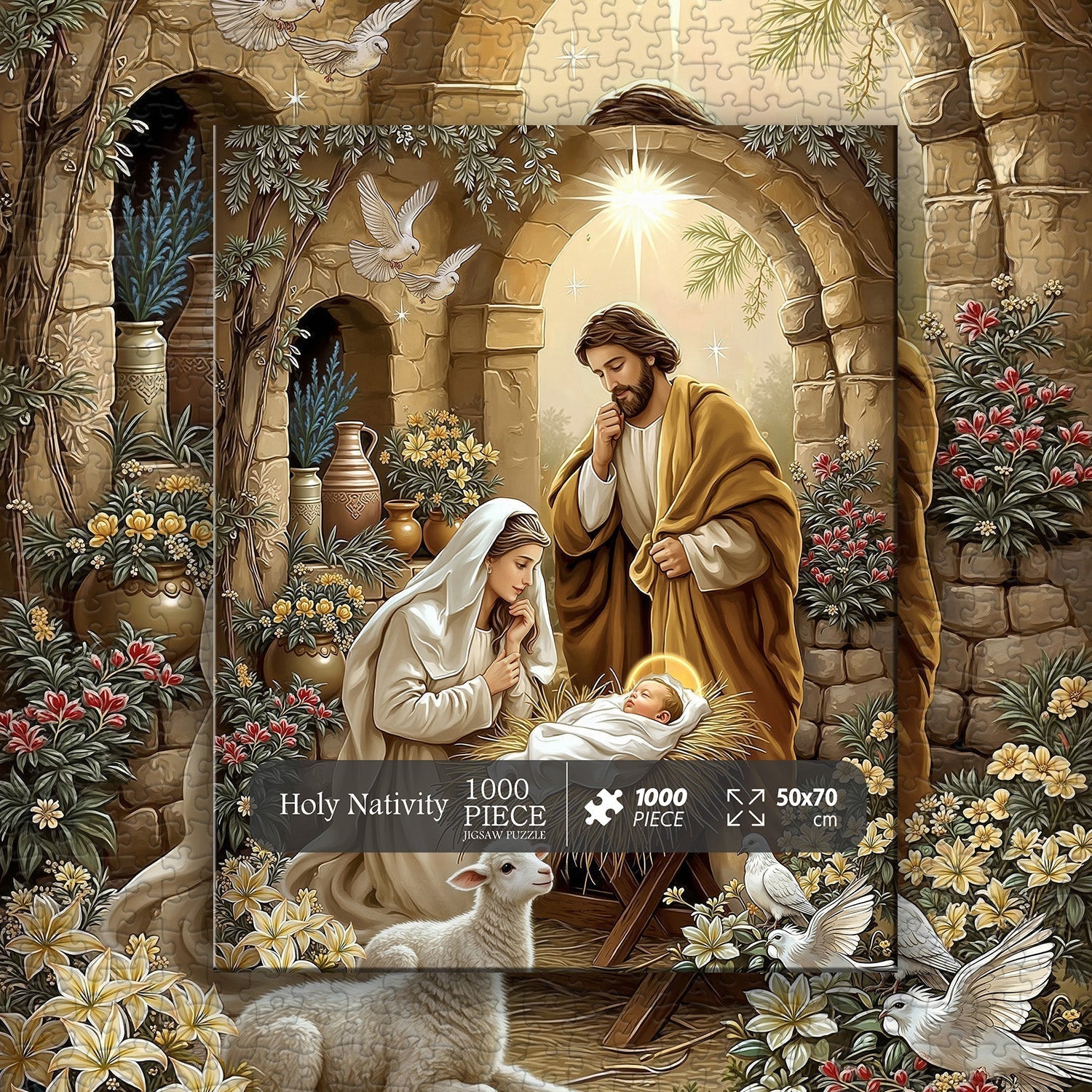 Holy Nativity Jigsaw Puzzle 1000 Pieces