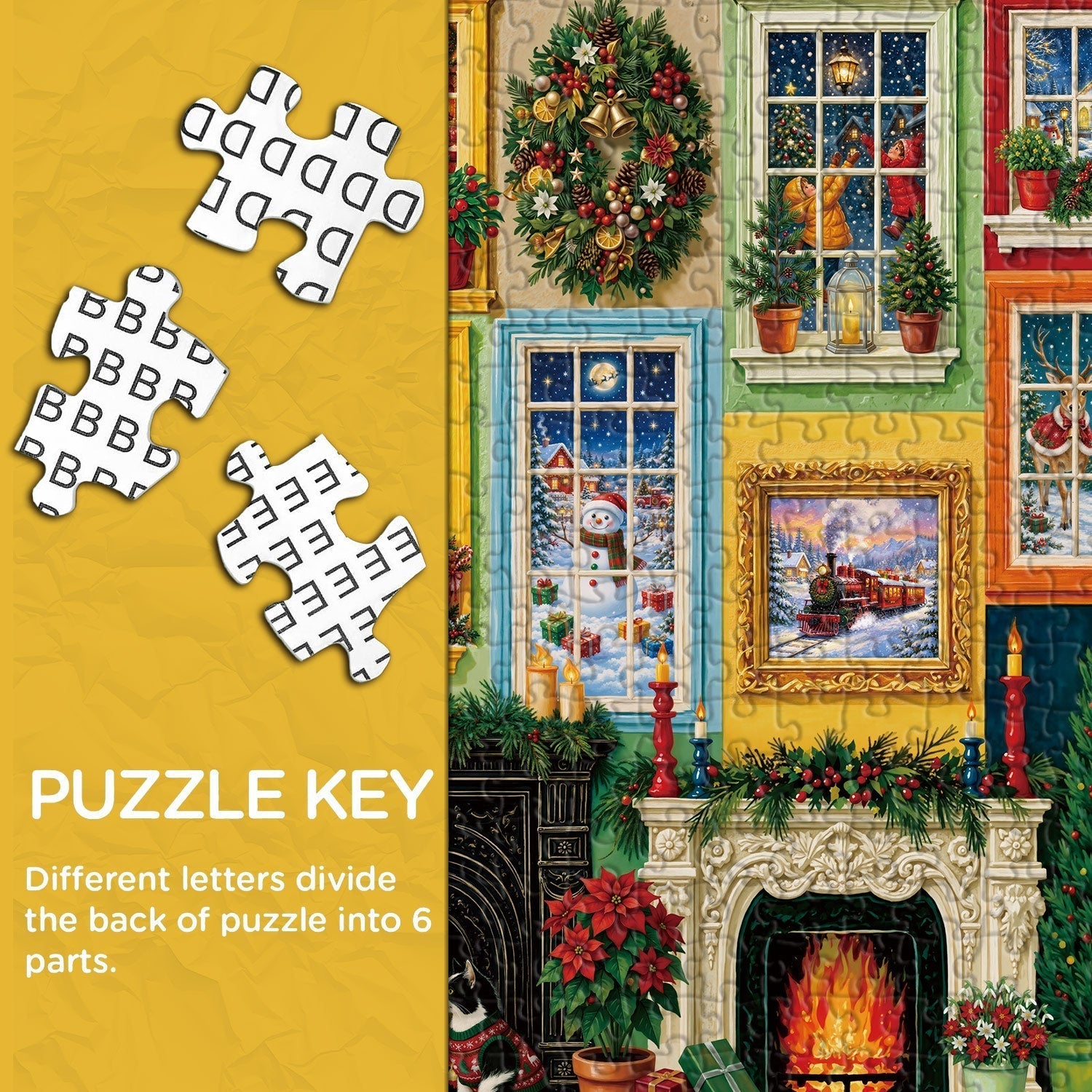 Christmas Window Jigsaw Puzzle 1000 Pieces
