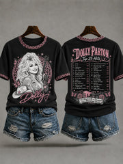 Women'S Country Music Legend Tribute Print T-Shirt