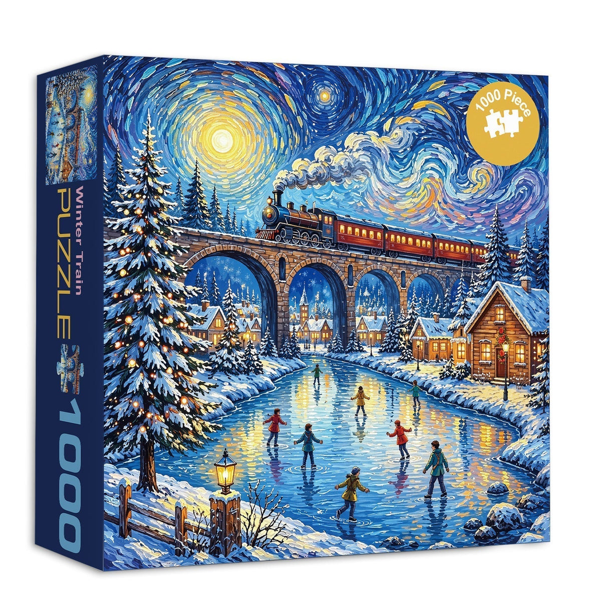 Winter Train Jigsaw Puzzle 1000 Piece