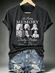 Women's Vintage Country Music Tribute Parton Tour T-Shirt