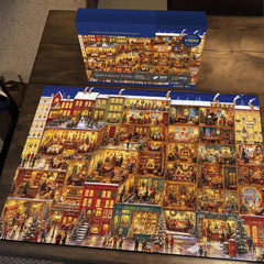 Starry Snow Town Jigsaw Puzzle 1000 Piece