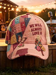 Unisex Country Music Lover We Will Always Love U Printed Hat