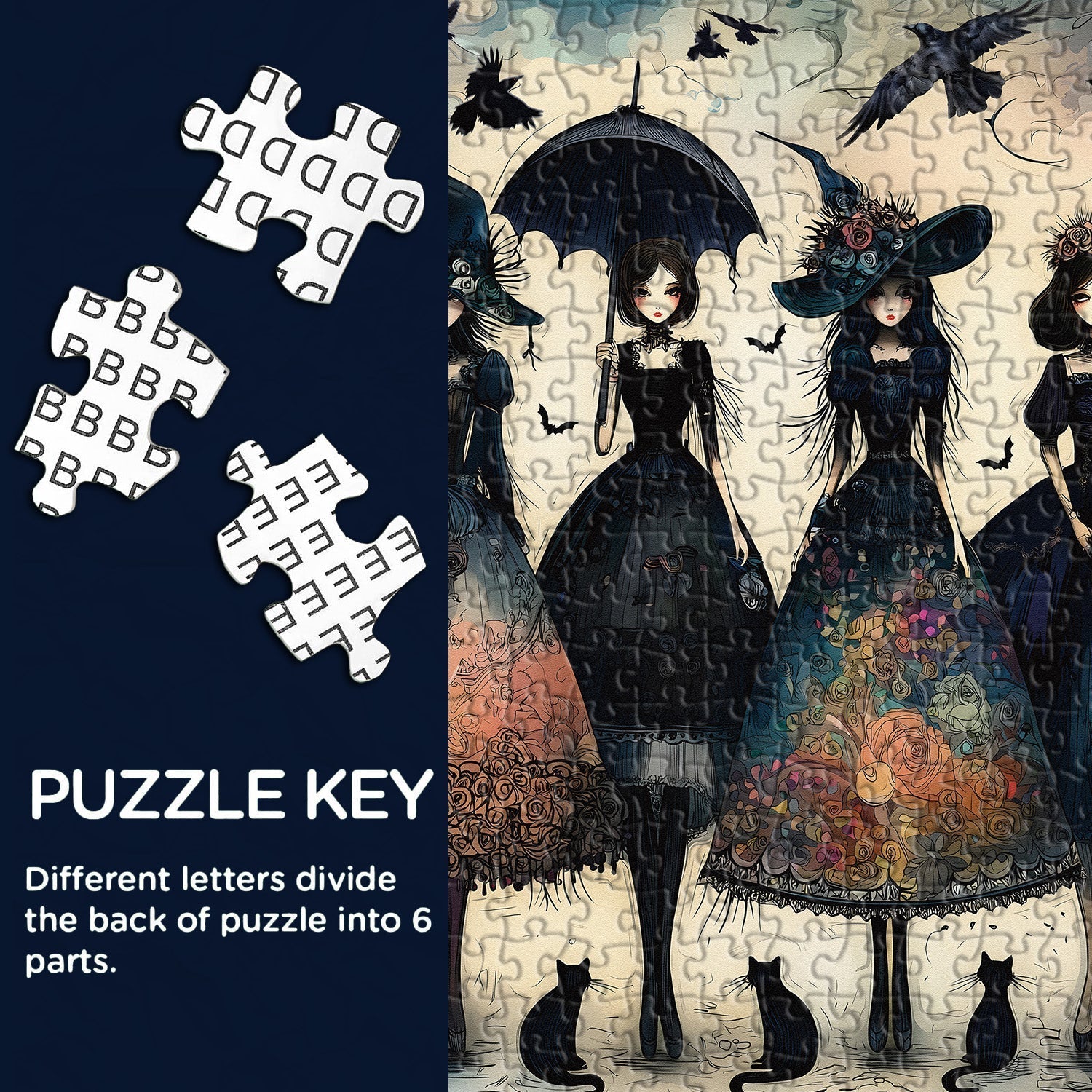 Midnight GirlsJigsaw Puzzle 1000 Pieces