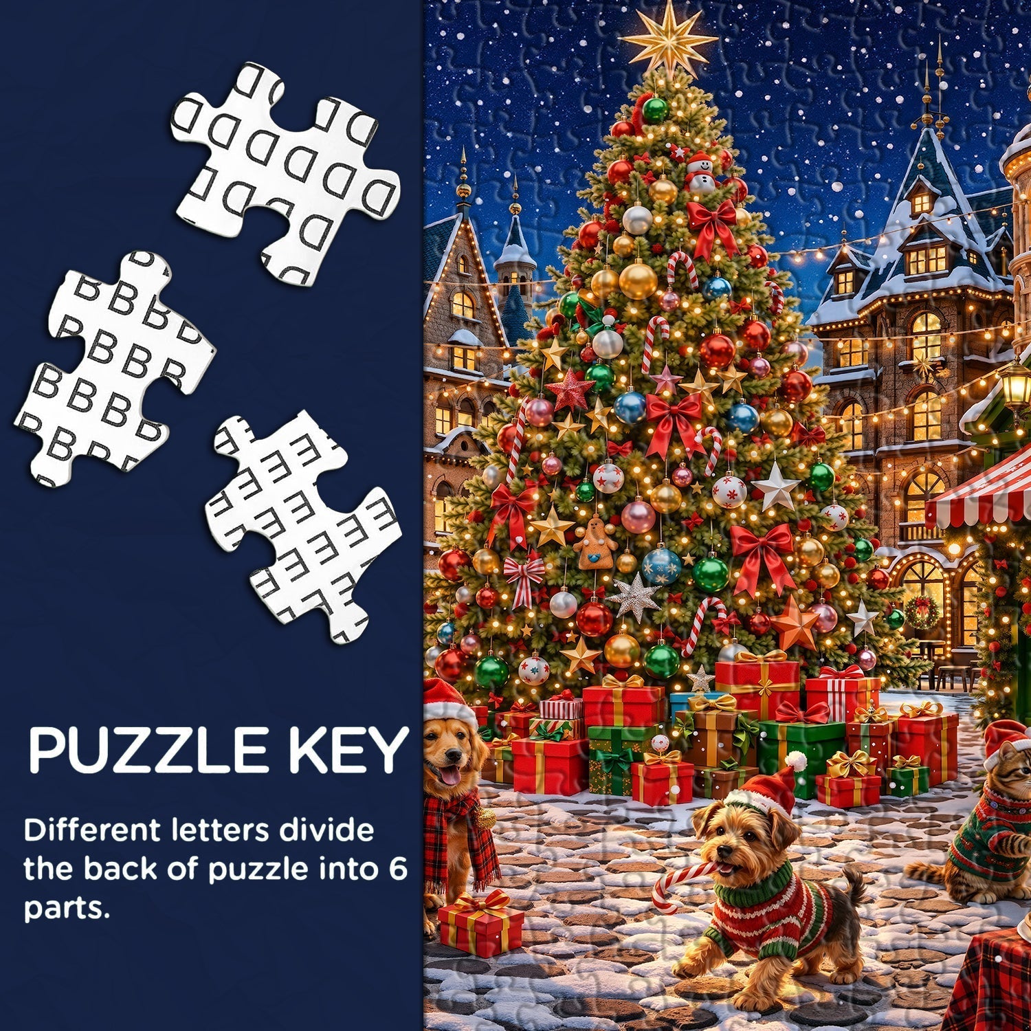 Snowy Bazaar Jigsaw Puzzle 1000 Pieces