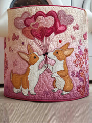 Balloon Corgis  Quilted Laundry Basket