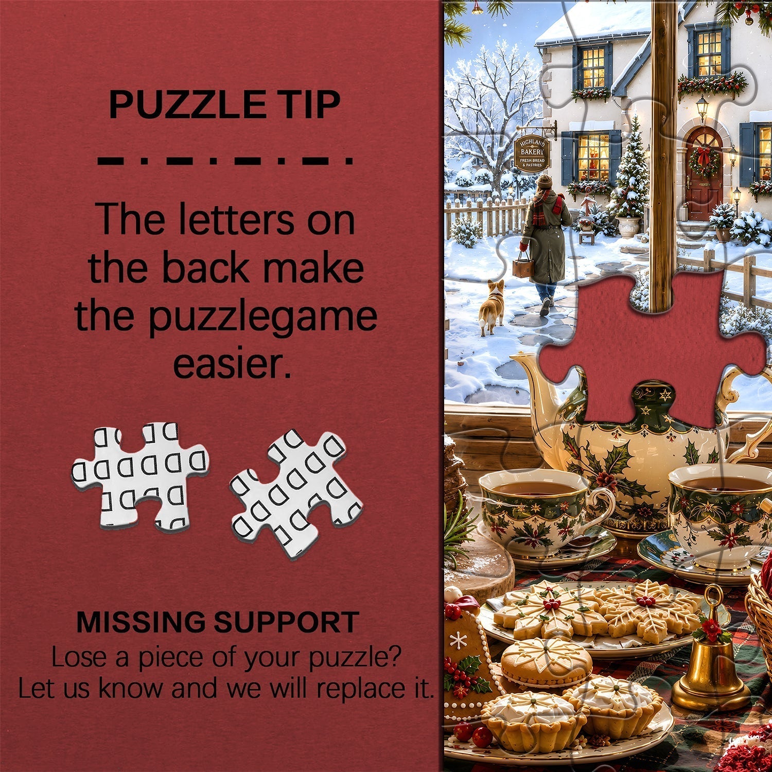 Christmas Window Feast Jigsaw Puzzle 1000 Pieces
