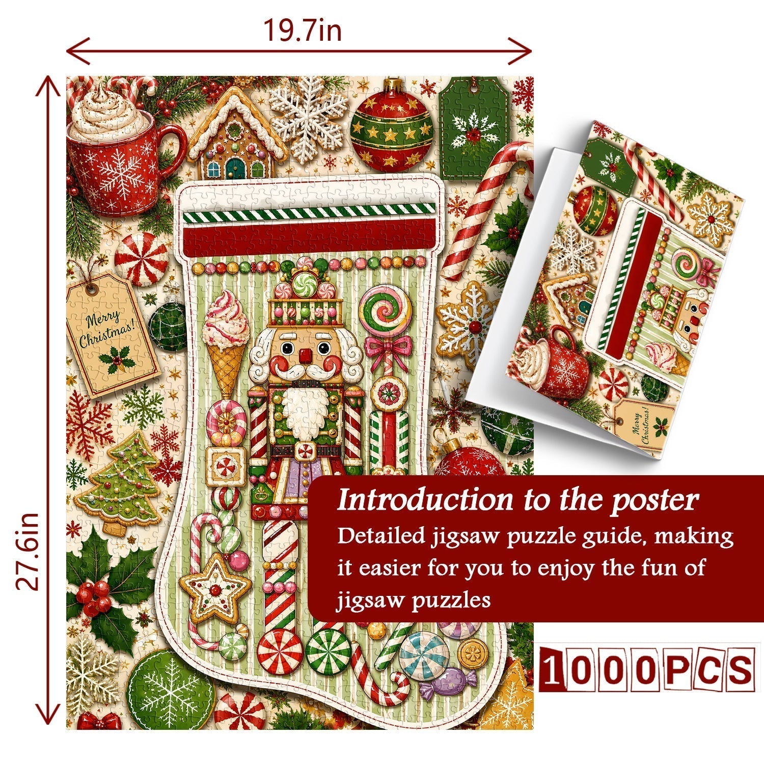 Christmas Stocking Treasures Jigsaw Puzzle 1000 Pieces