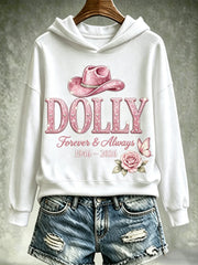 Women's Music-Themed Graphic Casual Sweatshirt