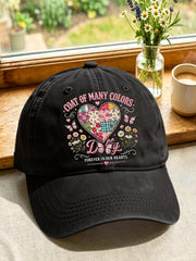 Retro Coat Of Many Colors Forever In Our Hearts Print Baseball Cap