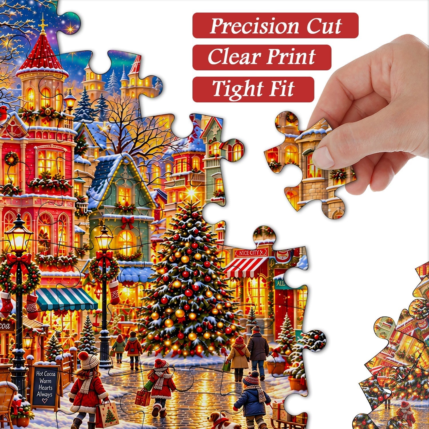Aurora Holiday Village Jigsaw Puzzle 1000 Pieces