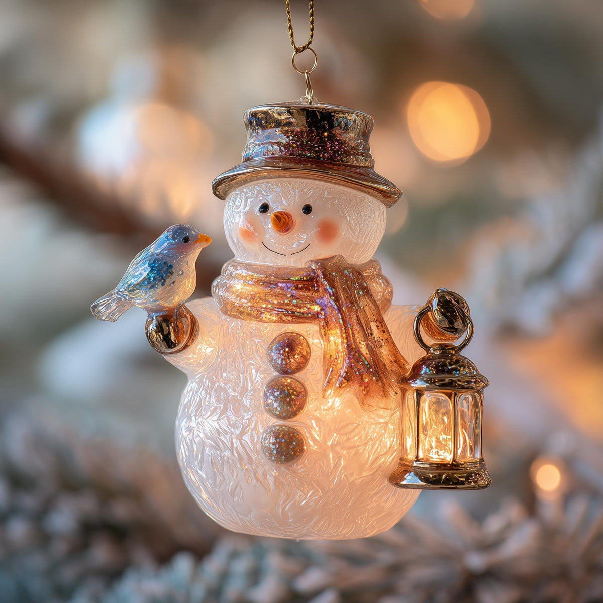 Snowman Christmas Mica Ornament GFSPMA04