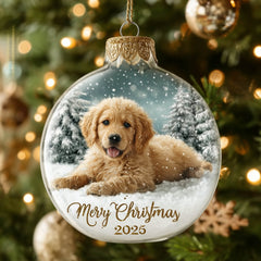 Christmas Mica Dog Christmas Mica Ornament GFSPNT104