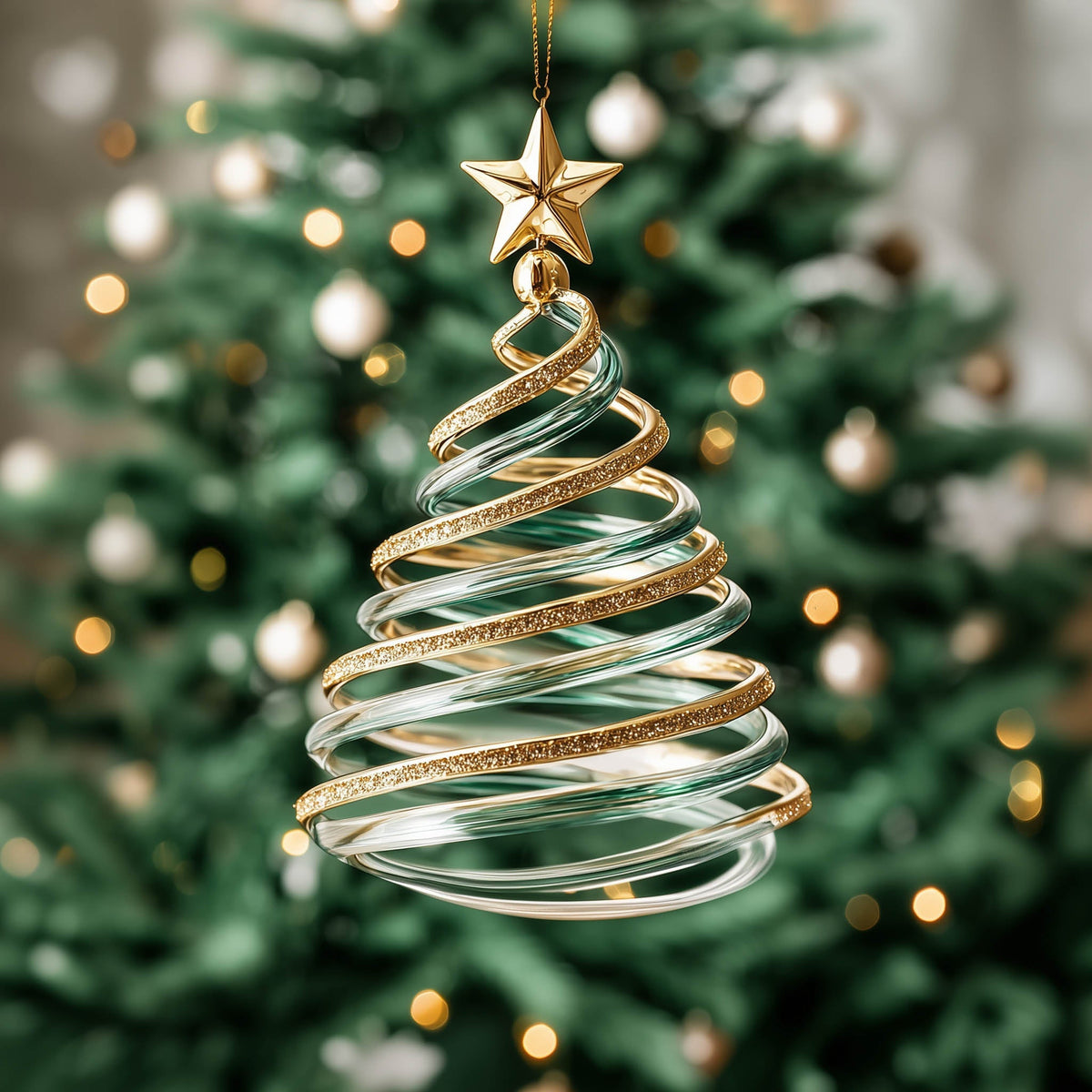 Majestic Evergreen Christmas Mica Ornament GFSPNT181