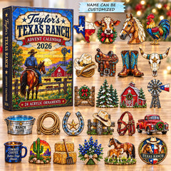 Personalized Texas Ranch Life Advent Calendar 2026 QTCUZ GFTOHNL3710