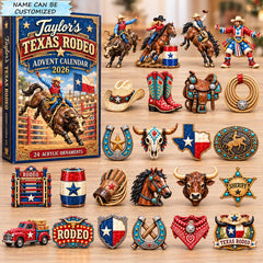 Personalized Texas Rodeo Pride Advent Calendar 2026 QTCUZ GFTOHNL3713