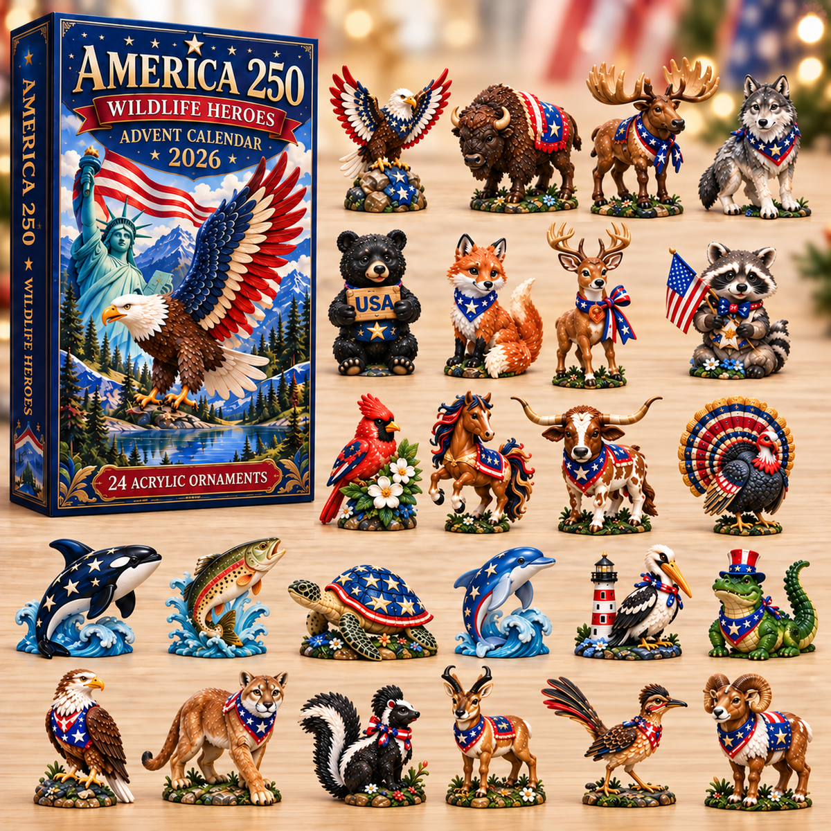 America 250 Wildlife Heroes Advent Calendar 2026 GFTOHNL3802