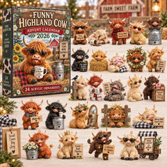 Funny Highland Cow Advent Calendar 2026 GFTOMA14572