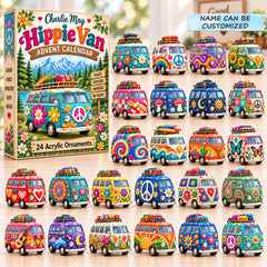 Custom Name Hippie Van Advent Calendar 2026 QTCUZ GFTONPT1041