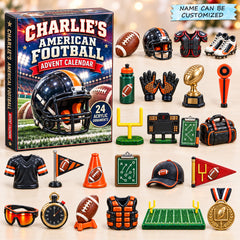 Custom Name American Football Advent Calendar 2026 QTCUZ GFTONPT1165
