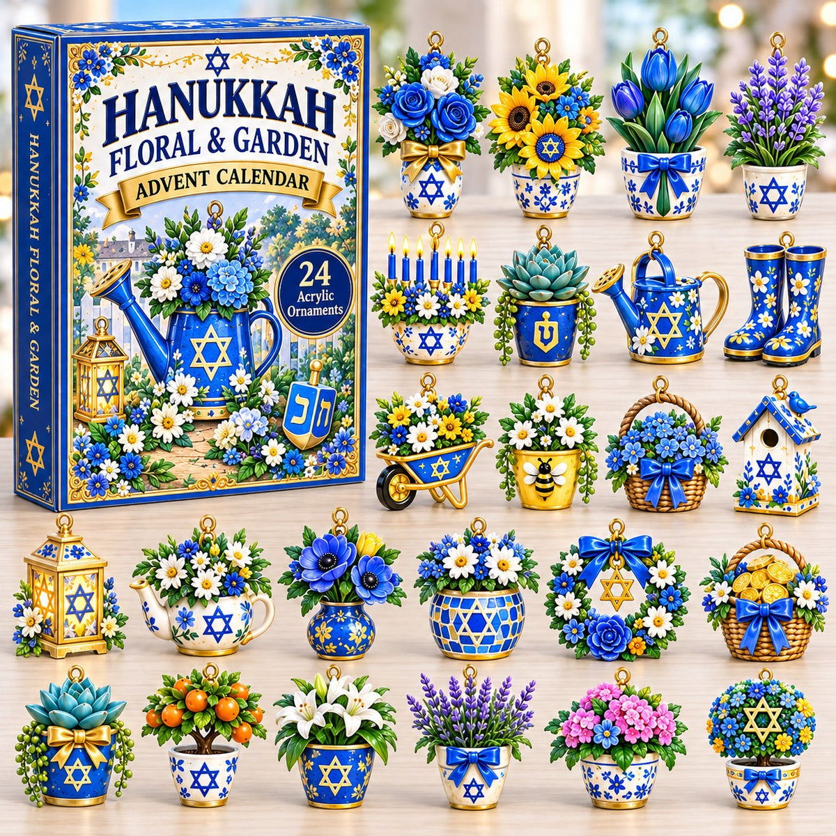 Hanukkah Floral and Garden Advent Calendar 2026 GFTONPT898