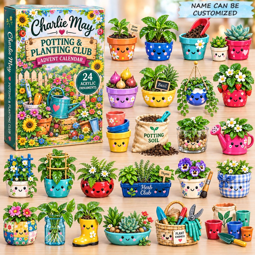 Custom Name Potting & Planting Advent Calendar 2026 QTCUZ GFTONPT926