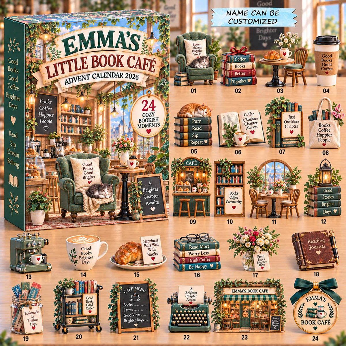 Little Book Cafe Advent Calendar 2026 QTCUZ GFTONTD3236