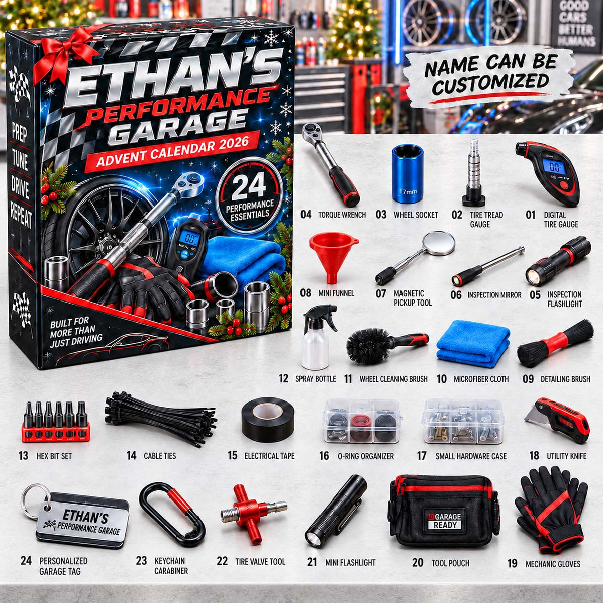 Performance Garage Advent Calendar 2026 QTCUZ GFTONTD3246