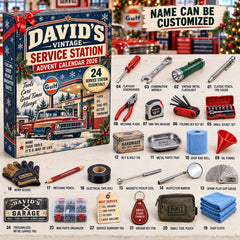 Vintage Service Station Advent Calendar 2026 QTCUZ GFTONTD3247